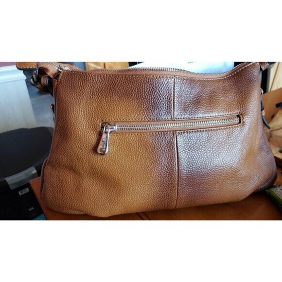 🆕Womens Brown Genuine Leather Shoulder Bag Top Handle Handbag Ladies Purses - Picture 7 of 15